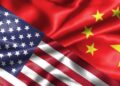 Bendera China dan America_Twitter